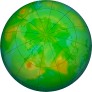 Arctic ozone map for 2024-07-19